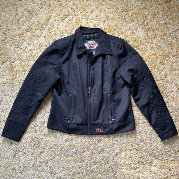 Harley Davidson Roses Riding Jacket - Picture 3 of 5